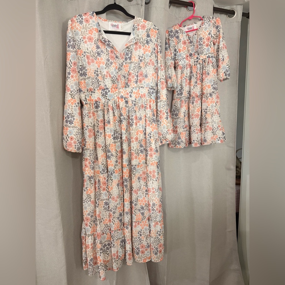 Ray of Sunshine Mommy and Me Dress Set Women’s XL Girls 4T.